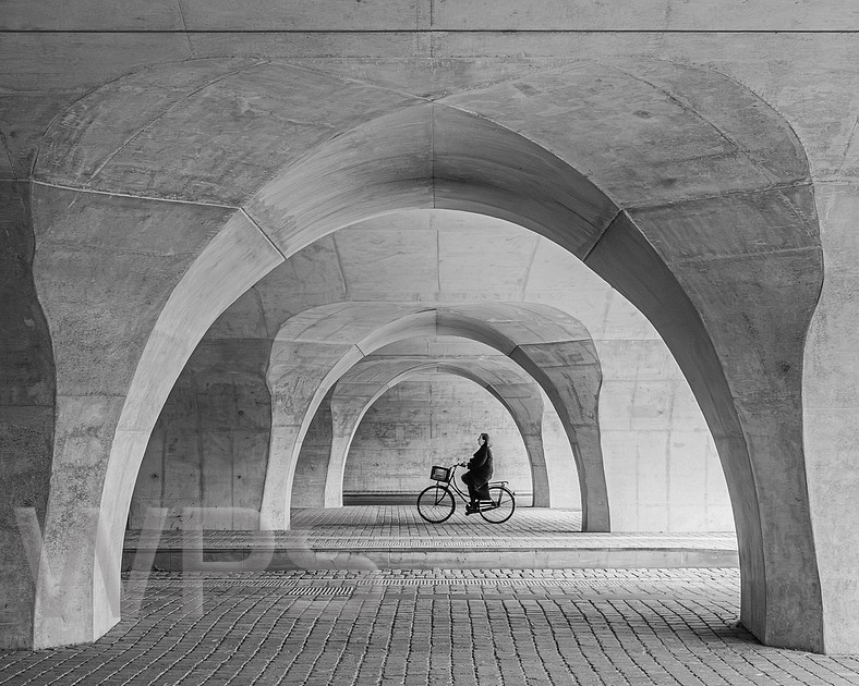 Cycling under the arches