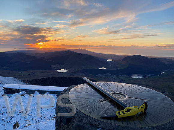 Sunset on Yr Wyddfa - Ice Axe Required