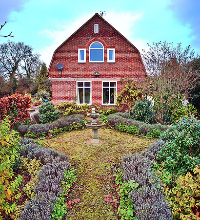 House gable end panorama