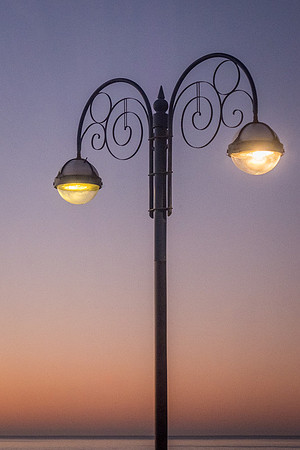 Lighting up at dusk