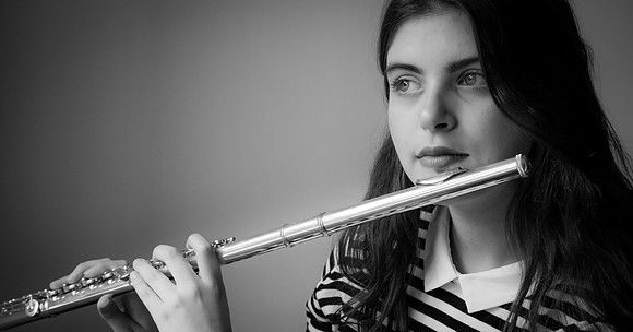 Ruby playing flute