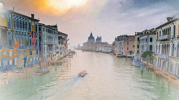 Venice Grand Canal Painterly style